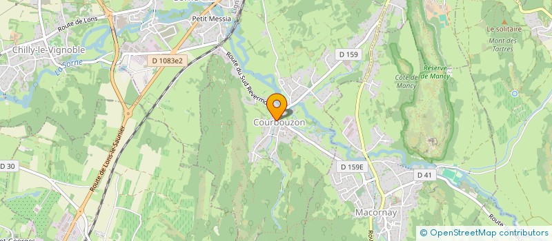 localisation de l'entreprise SCI THEVENIN  COURBOUZON