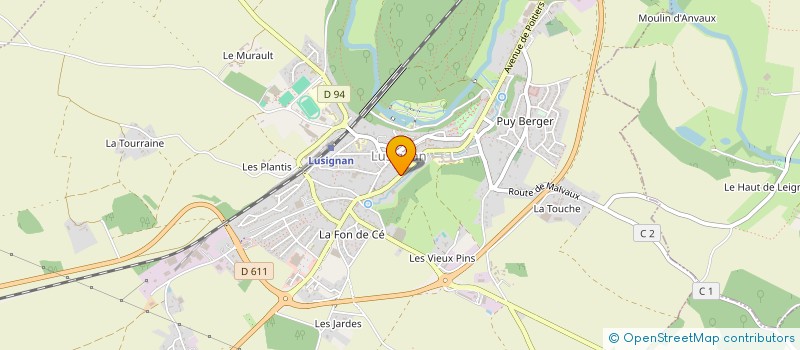 localisation de l'entreprise SCI THEVENON  LUSIGNAN