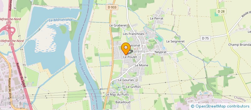 localisation de l'entreprise SCI THEVERIAT  FAREINS