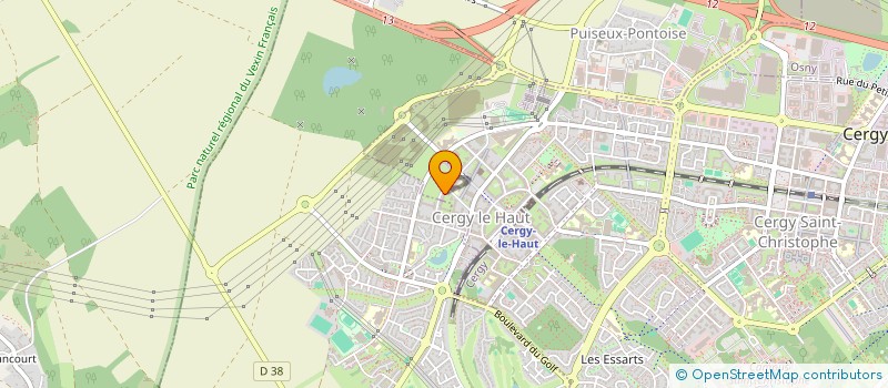 localisation de l'entreprise SCI THEZE 2H  CERGY