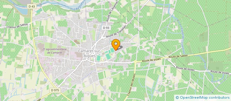 localisation de l'entreprise SCI THF  CAMARET-SUR-AIGUES