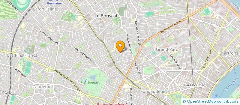 localisation de l'entreprise SCI THI 1  LE BOUSCAT