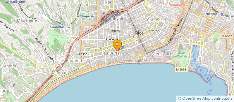 localisation de l'entreprise SCI THI à NICE