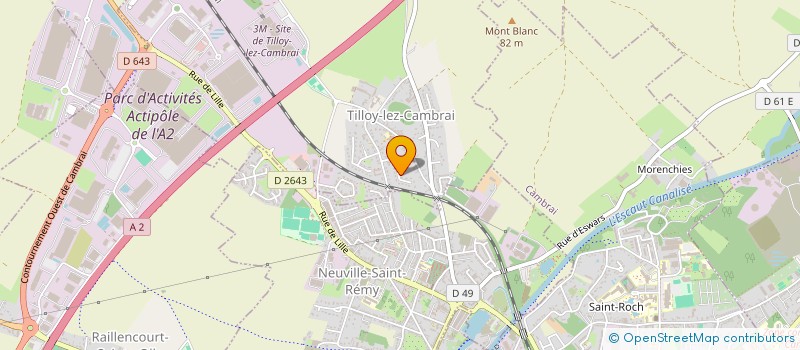 localisation de l'entreprise SCI THIAIS  TILLOY-LEZ-CAMBRAI