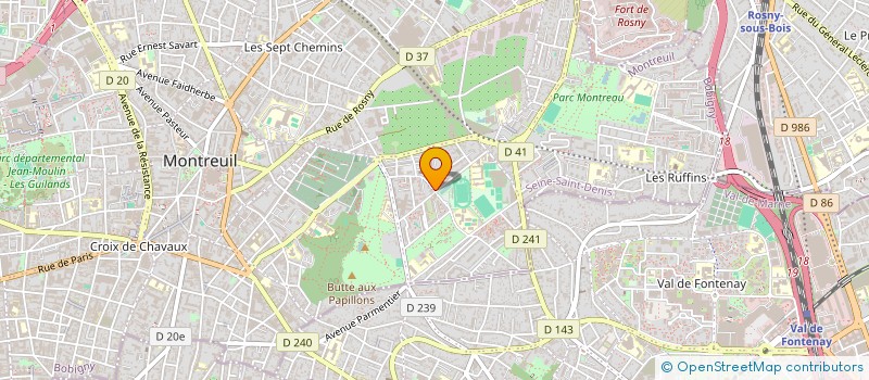 localisation de l'entreprise SCI THIAIS GRIGNON à MONTREUIL