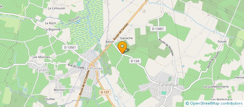 localisation de l'entreprise SCI THIALE  CARTELEGUE