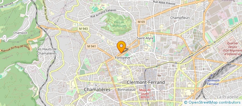 localisation de l'entreprise SCI THIALLIER  CLERMONT-FERRAND