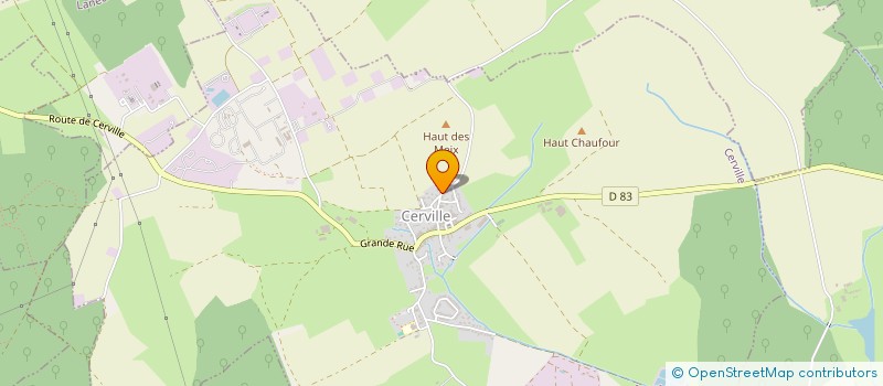 localisation de l'entreprise SCI THIAVILLE  CERVILLE