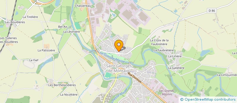 localisation de l'entreprise SCI THIBAUD-GAUDUCHEAU à MONTAIGU-VENDEE