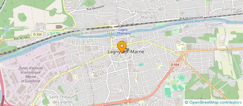 localisation de l'entreprise SCI THIBAUD PATRON  LAGNY-SUR-MARNE