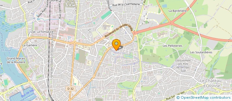 localisation de l'entreprise SCI THIBAUDAULT-AYROLE à LES SABLES D'OLONNE