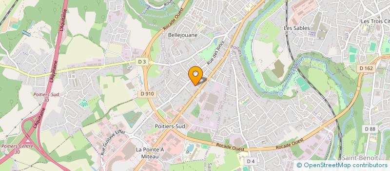 localisation de l'entreprise SCI THIBAUDEAU à POITIERS