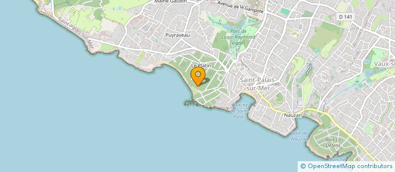 localisation de l'entreprise SCI THIBAUDEAU-PASQUIER  SAINT-PALAIS-SUR-MER