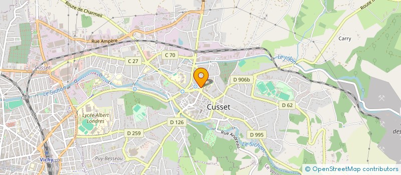 localisation de l'entreprise SCI THIBAUDIN à CUSSET