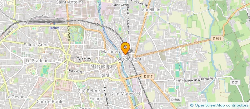 localisation de l'entreprise SCI THIBAULT  TARBES