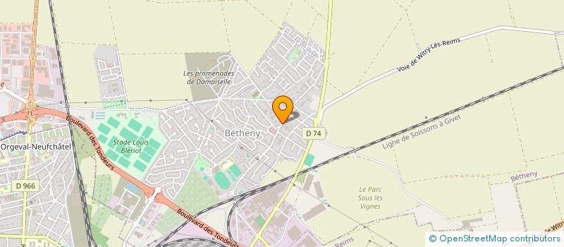 localisation de l'entreprise SCI THIBAULT SAVART  BETHENY