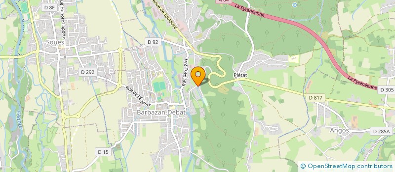 localisation de l'entreprise SCI THIBAUT  BARBAZAN-DEBAT