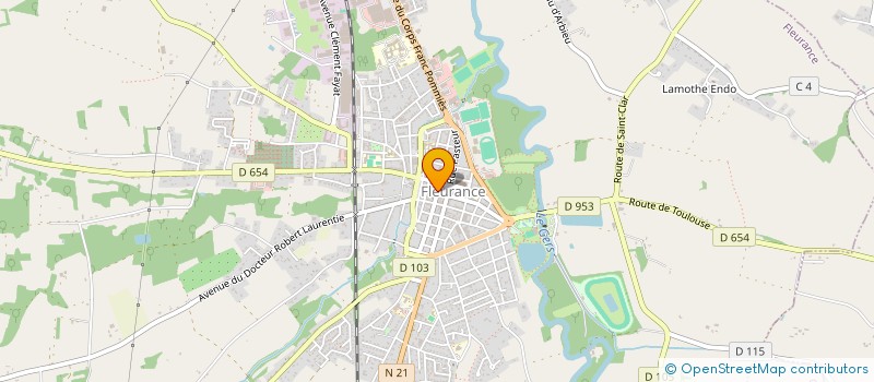 localisation de l'entreprise SCI THIBERNY  FLEURANCE