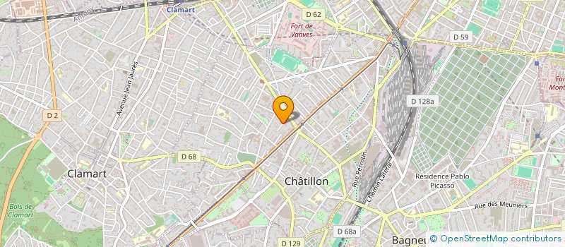 localisation de l'entreprise SCI THIBNOE  CHATILLON