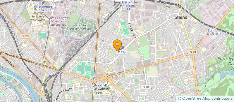 localisation de l'entreprise SCI THICAT à PIERREFITTE-SUR-SEINE