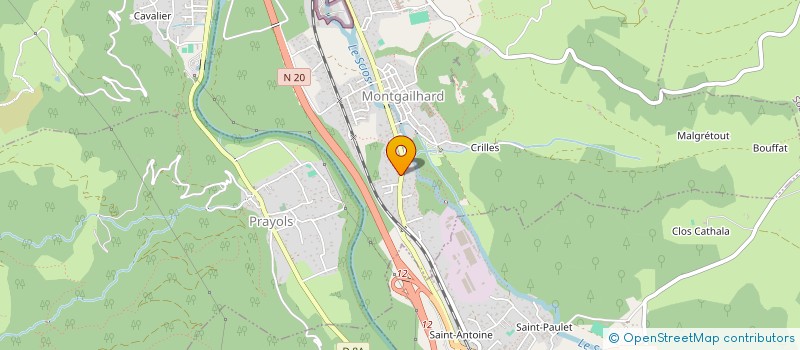 localisation de l'entreprise SCI THICHA à MONTGAILHARD
