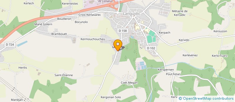 localisation de l'entreprise SCI THICLEVIN  LANGUIDIC