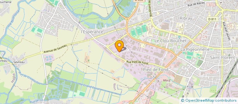 localisation de l'entreprise SCI THICOD à NIORT