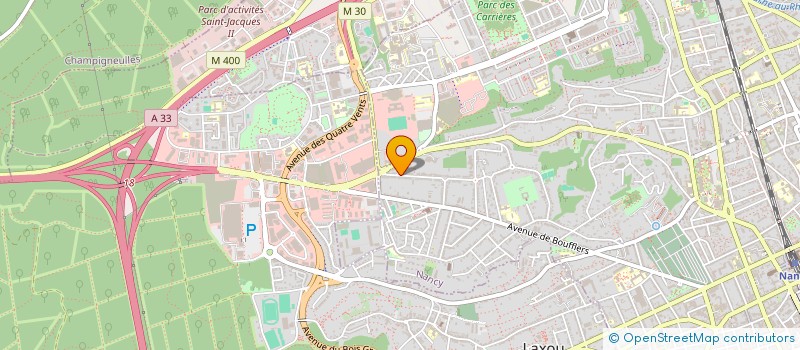 localisation de l'entreprise SCI THIDEM 88  NANCY