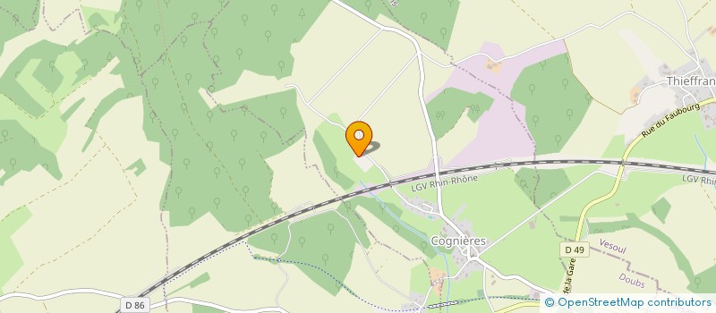 localisation de l'entreprise SCI THIEBAUD-BONNAMY  COGNIERES