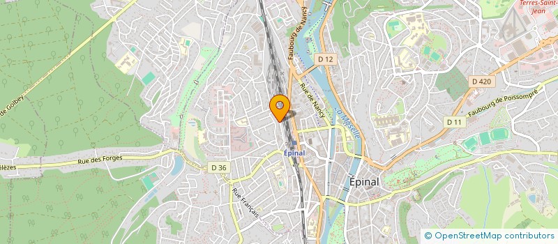 localisation de l'entreprise SCI THIEBAUT à EPINAL