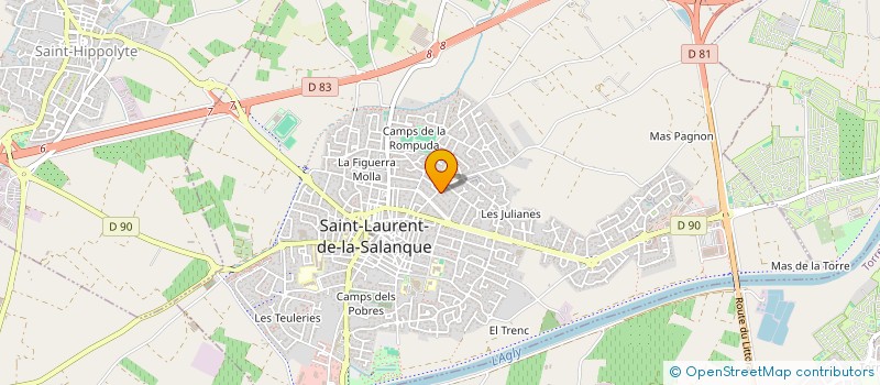 localisation de l'entreprise SCI THIEGEN  SAINT-LAURENT-DE-LA-SALANQUE