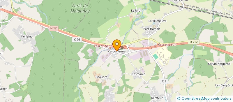 localisation de l'entreprise SCI THIERDANIEL  SAINT-JEAN-KERDANIEL