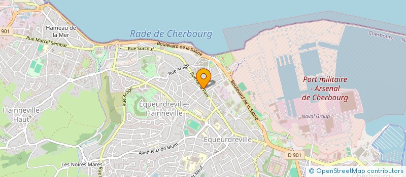 localisation de l'entreprise SCI THIERRY  CHERBOURG-EN-COTENTIN