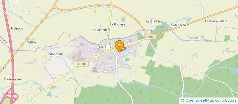 localisation de l'entreprise SCI THIERRY  NUAILLE