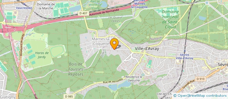 localisation de l'entreprise SCI THIERRY  VILLE-D'AVRAY