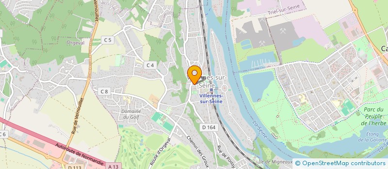 localisation de l'entreprise SCI THIERRY AND CO  VILLENNES-SUR-SEINE