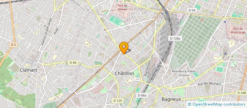 localisation de l'entreprise SCI THIERRY FAUCHER  CHATILLON