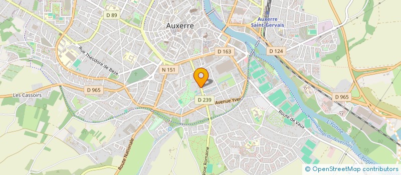 localisation de l'entreprise SCI THIERRY - NOELLE à AUXERRE