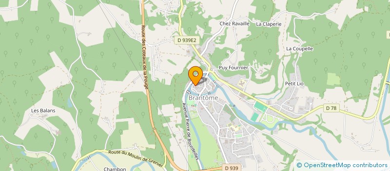 localisation de l'entreprise SCI THIERS 12 à BRANTOME EN PERIGORD