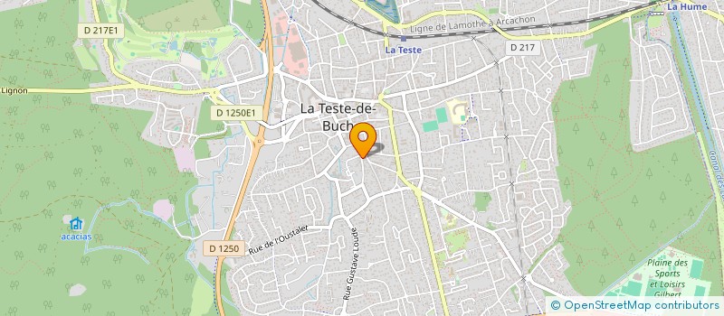 localisation de l'entreprise SCI THIERS 14 à LA TESTE-DE-BUCH