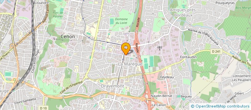 localisation de l'entreprise SCI THIERS 141  CENON