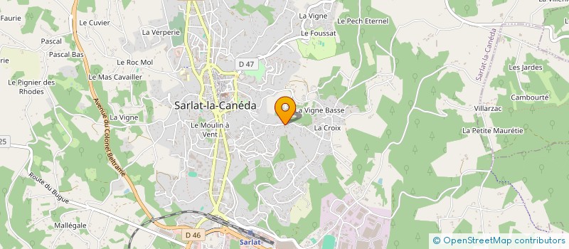 localisation de l'entreprise SCI THIERS à SARLAT-LA-CANEDA