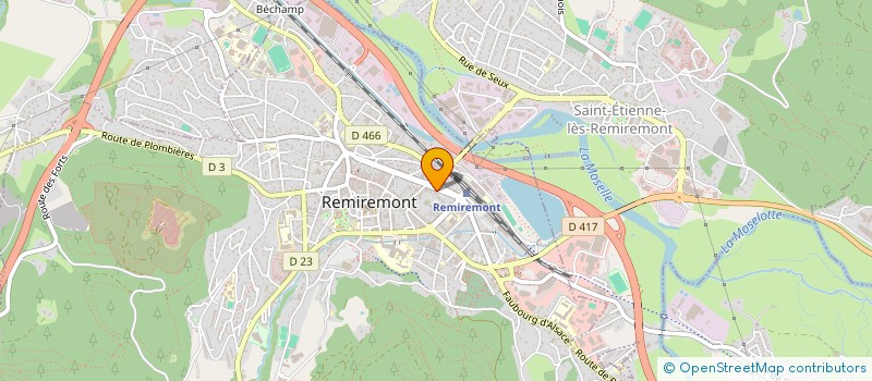 localisation de l'entreprise SCI THIERS  REMIREMONT