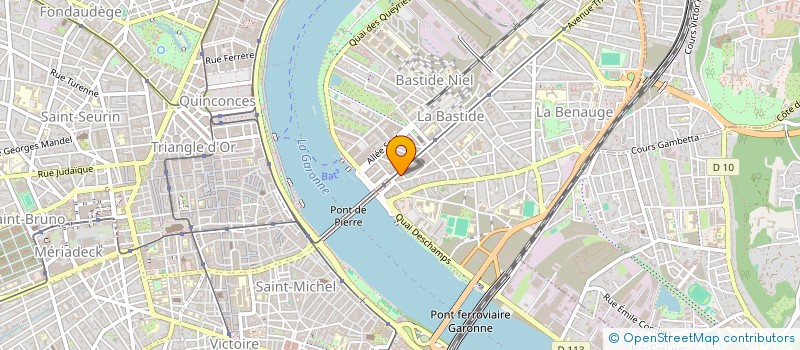 localisation de l'entreprise SCI THIERS LAFON  BORDEAUX