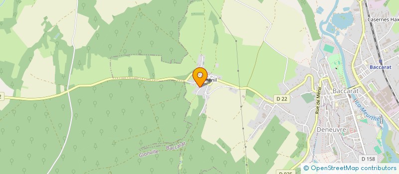 localisation de l'entreprise SCI THIERY DULAC  BACCARAT