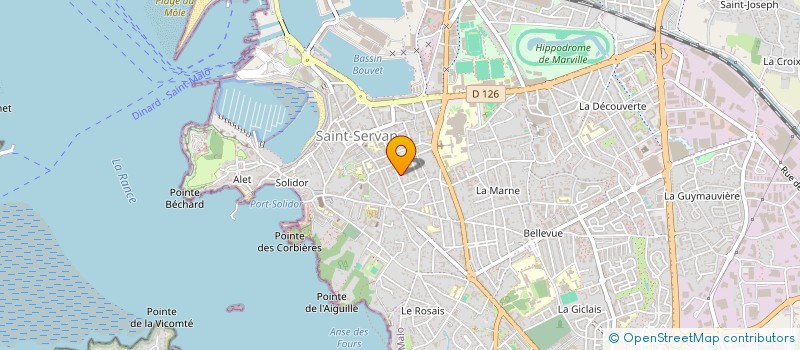 localisation de l'entreprise SCI THIEULANT MARTHE & FRANCIS  SAINT-MALO