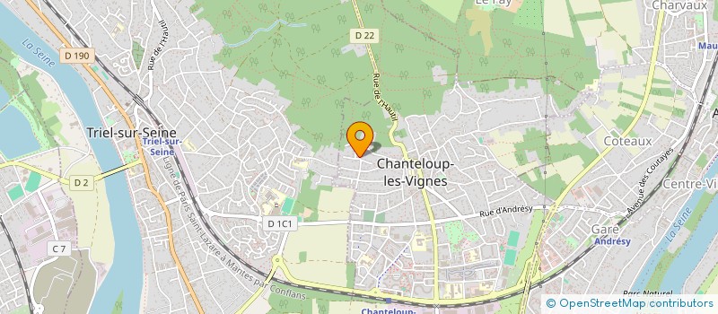 localisation de l'entreprise SCI THIEVERO  CHANTELOUP-LES-VIGNES