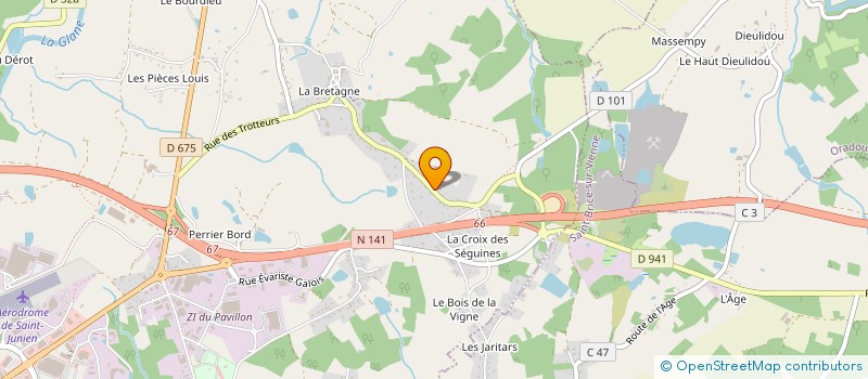 localisation de l'entreprise SCI THIFANNY à SAINT JUNIEN