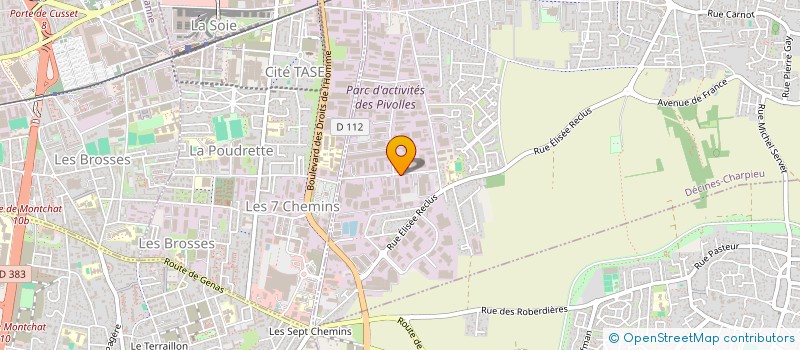 localisation de l'entreprise SCI THIFER  DECINES-CHARPIEU