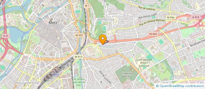 localisation de l'entreprise SCI THIGRE  METZ